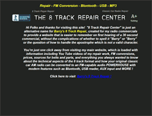 Tablet Screenshot of 8trackrepaircenter.com